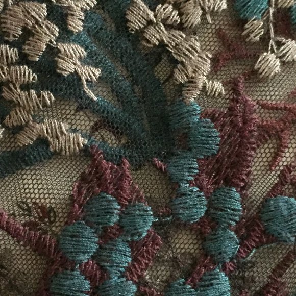 Embroidered Mesh Top - Picture 3 of 4